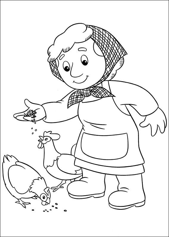 Plansa de colorat cu Postasul Pieter 30 24